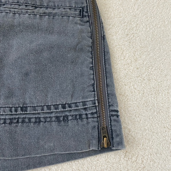 American Eagle Cotton Belted Cargo Pocket Mini Skirt Faded Blue 2 - Picture 8 of 8